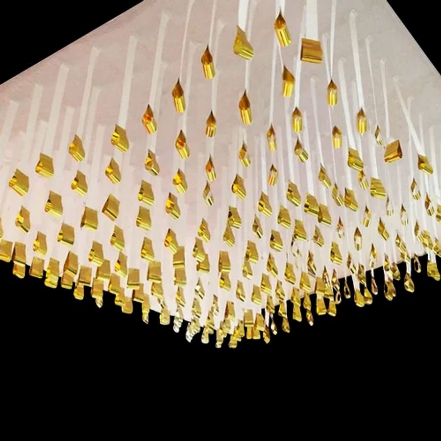 Gold jhoomer ceiling decoration