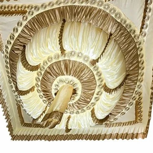Gold and cream rosette ceiling decoration